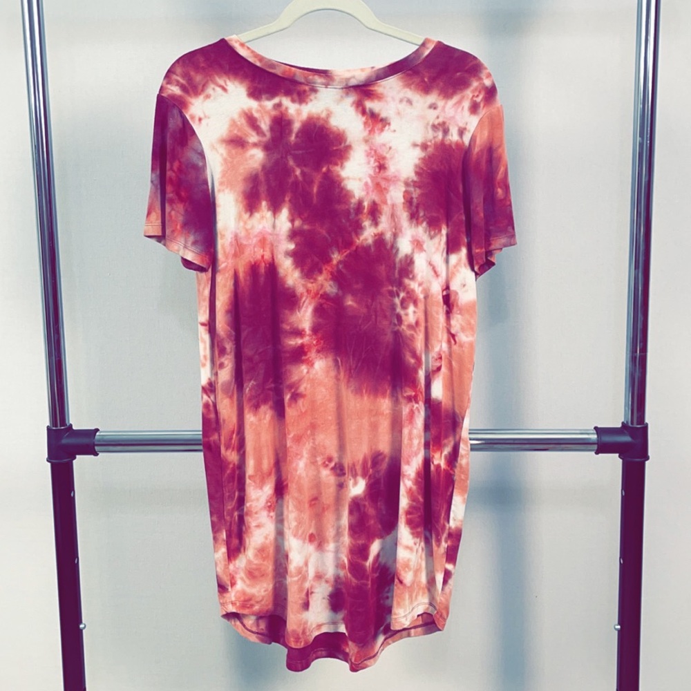 tye dye shirt dress
